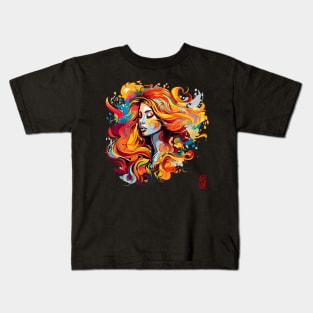 Colorful Woman Kids T-Shirt